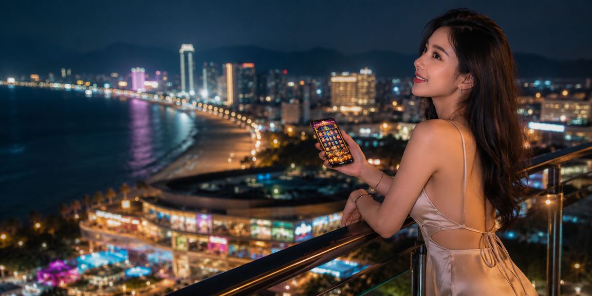Người dùng tại Quy Nhơn thư giãn buổi chiều và thử slot game trực tuyến trên điện thoại